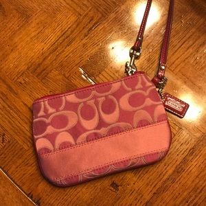 Coach Pink Wristlet